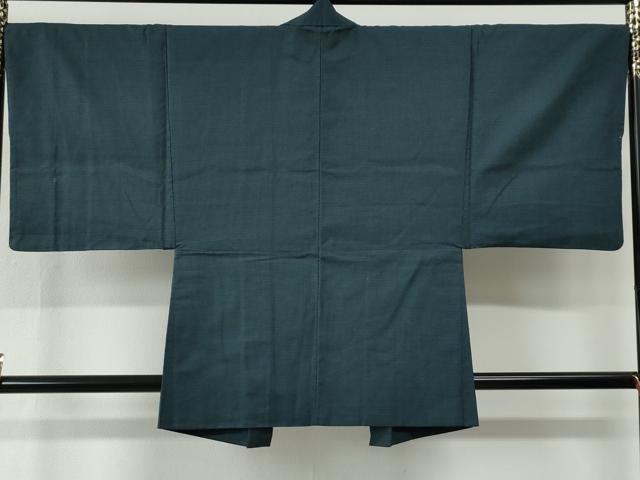 平和屋着物●男性　紬　アンサンブル　100亀甲　総詰め　正絹　逸品　CABE2568yc