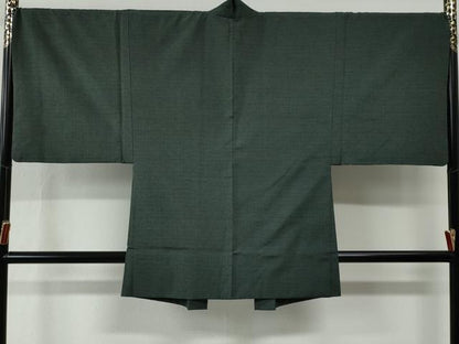 平和屋着物●男性　紬　アンサンブル　霞文　正絹　逸品　CABE2569yc