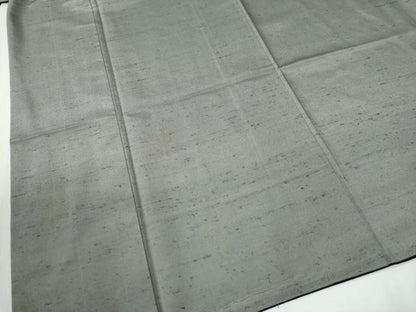 平和屋着物●男性　紬　アンサンブル　色無地　薄鈍色　さが美扱い　キングサイズ　正絹　逸品　CABE2570yc