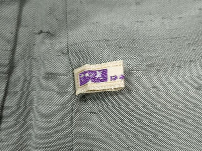 平和屋着物●男性　紬　アンサンブル　色無地　薄鈍色　さが美扱い　キングサイズ　正絹　逸品　CABE2570yc