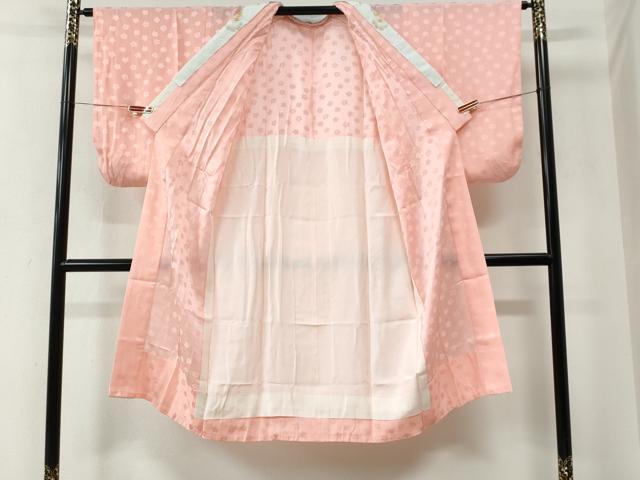 平和屋着物●長襦袢　無双仕立て　梅地紋　虹色　半衿刺繍　正絹　逸品　CABE2589yc 平和屋着物○長襦袢 無双仕立て 梅地紋 虹色 半衿刺繍 正絹 逸品