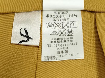 平和屋着物●女性　行灯袴　総刺繍　雪輪菊花文　黄朽葉色　金糸　卒業式　洗える着物　CABE2595yc