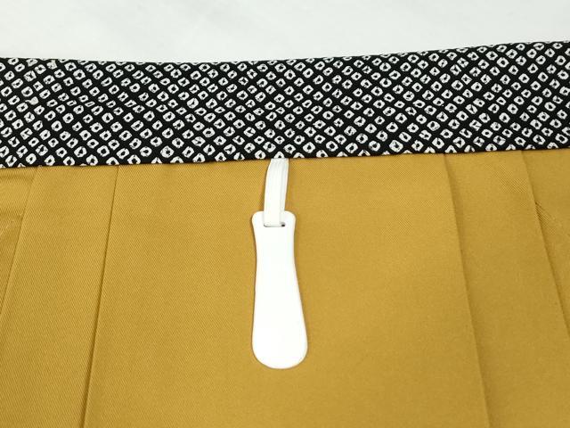 平和屋着物●女性　行灯袴　総刺繍　雪輪菊花文　黄朽葉色　金糸　卒業式　洗える着物　CABE2595yc