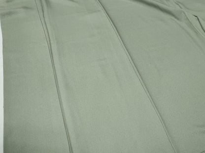 平和屋着物●上質な色無地　山葵色　正絹　逸品　CABE2598yc