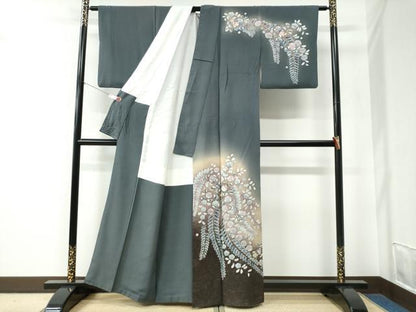 平和屋着物●訪問着　辻が花　暈し染め　正絹　逸品　CABE2608yc