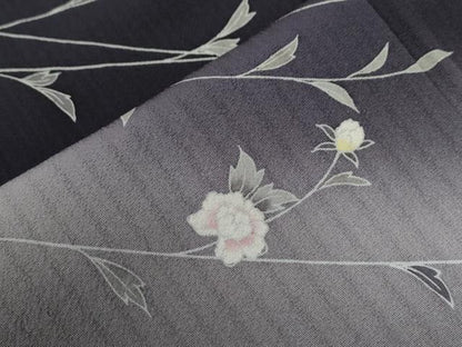 平和屋着物●訪問着　枝花文　暈し染め　金彩　正絹　逸品　CABE2614yc