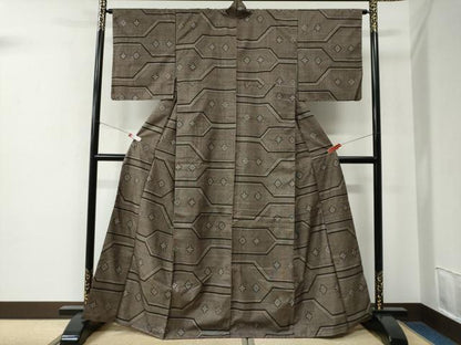 平和屋着物●本場大島紬　9マルキ　吉祥花車文　正絹　逸品　未使用　CABE2621yc