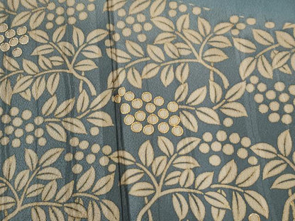 平和屋着物●訪問着　駒刺繍　立波葡萄舞桜文　暈し染め　金彩　正絹　逸品　未使用　CABE2626yc
