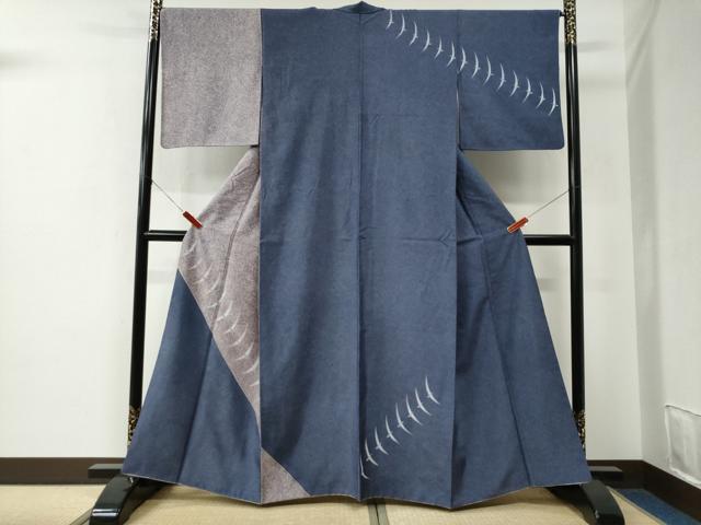 平和屋着物●訪問着　本場染大島紬　飛鳥文　ますいわ屋扱い　正絹　逸品　CABE2634yc
