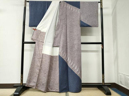 平和屋着物●訪問着　本場染大島紬　飛鳥文　ますいわ屋扱い　正絹　逸品　CABE2634yc