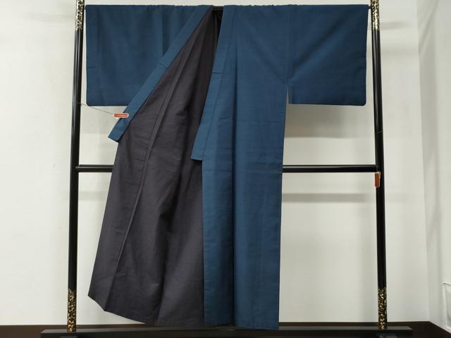 平和屋着物●男性　本場大島紬　アンサンブル　100亀甲　総詰め　羽裏：鷹　キングサイズ　正絹　逸品　CABE2637yc
