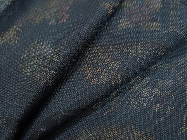 平和屋着物●本場大島紬　9マルキ　吉祥花文　正絹　逸品　未使用　CABE2638yc