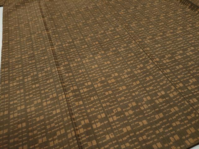 平和屋着物●上質な小紋　紬地　吉祥文　正絹　逸品　CABE2640yc