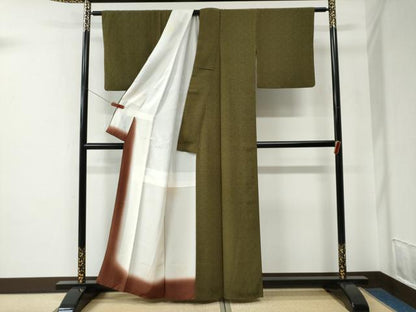 平和屋着物●重要無形文化財　人間国宝　中村勇二郎　江戸小紋　古代菊　正絹　逸品　CABE2642yc