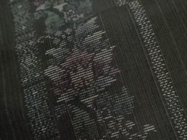 平和屋着物●本場大島紬　更紗花唐草間道　正絹　逸品　未使用　CABE2649yc