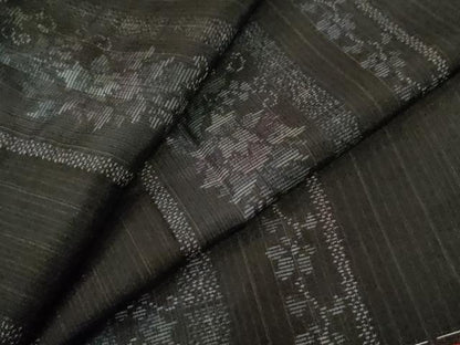 平和屋着物●本場大島紬　更紗花唐草間道　正絹　逸品　未使用　CABE2649yc