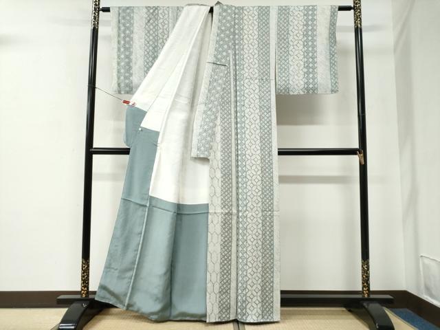 平和屋着物●上質な小紋　総絞り　吉祥間道　正絹　逸品　未使用　CABE2654yc