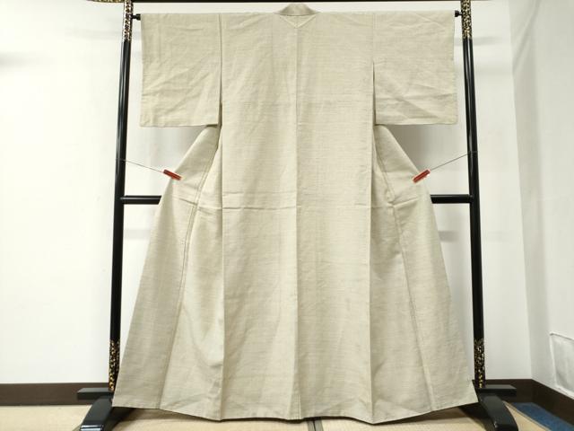 平和屋着物●結城紬　80亀甲　総詰め　正絹　逸品　CABE2660yc