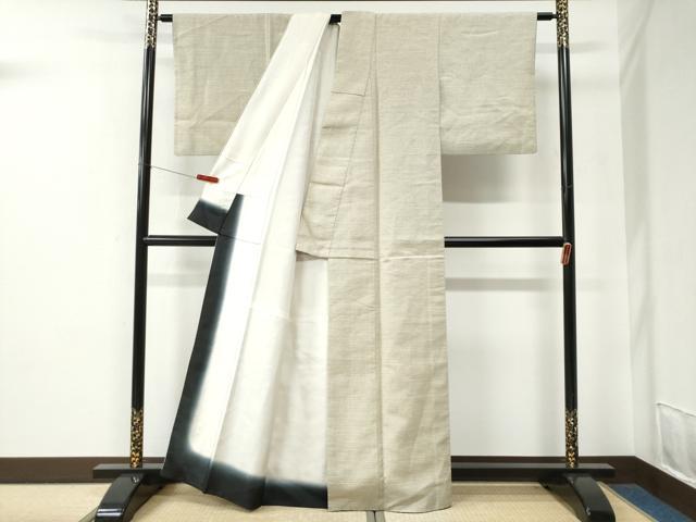 平和屋着物●結城紬　80亀甲　総詰め　正絹　逸品　CABE2660yc