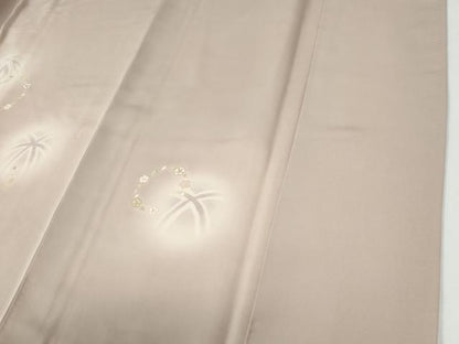 平和屋着物●訪問着　刺繍　毬舞桜文　蛍暈し　金彩　正絹　逸品　CABE2662yc