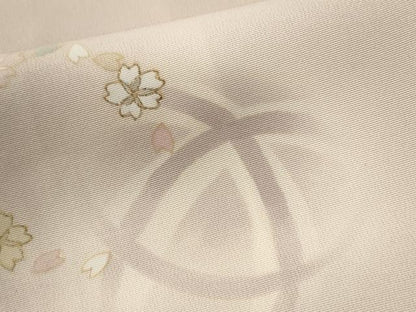 平和屋着物●訪問着　刺繍　毬舞桜文　蛍暈し　金彩　正絹　逸品　CABE2662yc