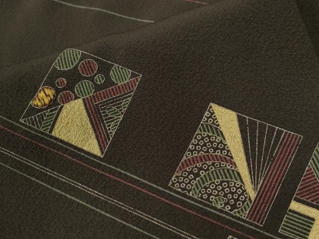 平和屋着物●訪問着　竹屋町刺繍　色紙吉祥文　金彩　正絹　逸品　未使用　CABE2663yc