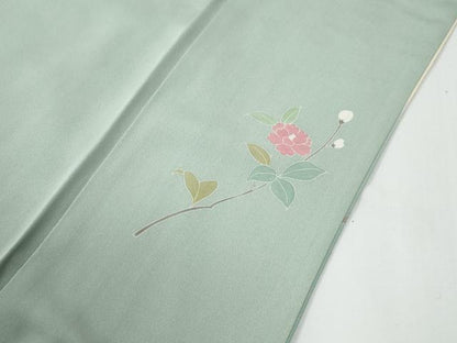 平和屋着物●訪問着　友禅　作家物　草花文　暈し染め　正絹　逸品　CABE2669yc