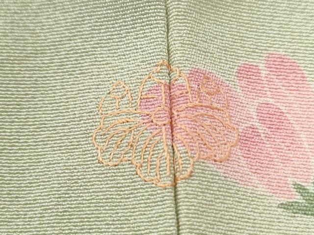 平和屋着物●十日町友禅作家　一梗　訪問着　枝花文　暈し染め　正絹　逸品　CABE2670yc