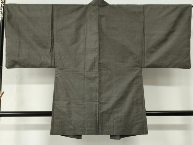 平和屋着物●男性　本場大島紬　アンサンブル　80亀甲　総詰め　正絹　逸品　CABE2681yc