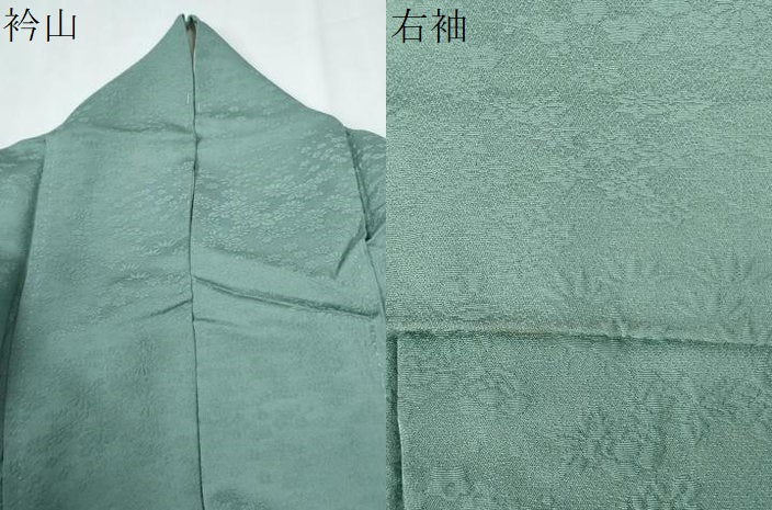 平和屋着物○本加賀友禅作家 梶山伸監修 色無地 堅牢染 草花