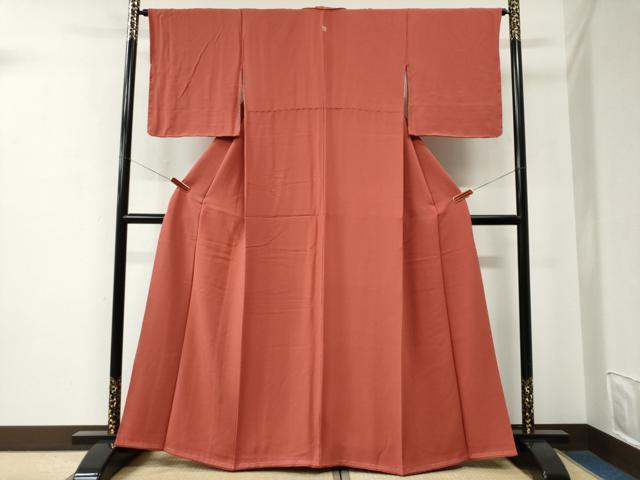 平和屋着物●上質な色無地　浅緋色　正絹　逸品　未使用　CABE2690yc 平和屋着物○上質な色無地 浅緋色 正絹 逸品 未使用 CABE2690yc