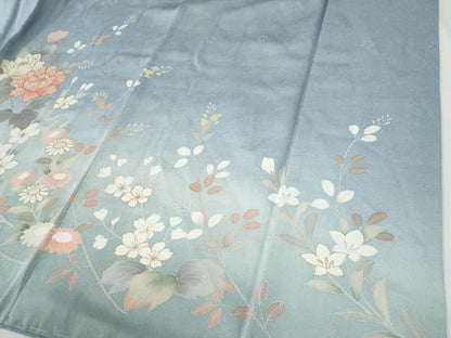 平和屋着物●訪問着　駒刺繍　菊花文　暈し染め　金彩　正絹　逸品　未使用　CABE2692yc