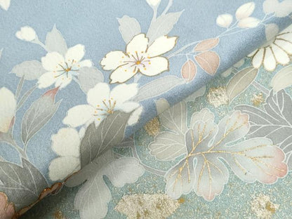 平和屋着物●訪問着　駒刺繍　菊花文　暈し染め　金彩　正絹　逸品　未使用　CABE2692yc