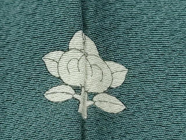 平和屋着物●上質な色無地　錆浅葱色　正絹　逸品　未使用　CABE2700yc