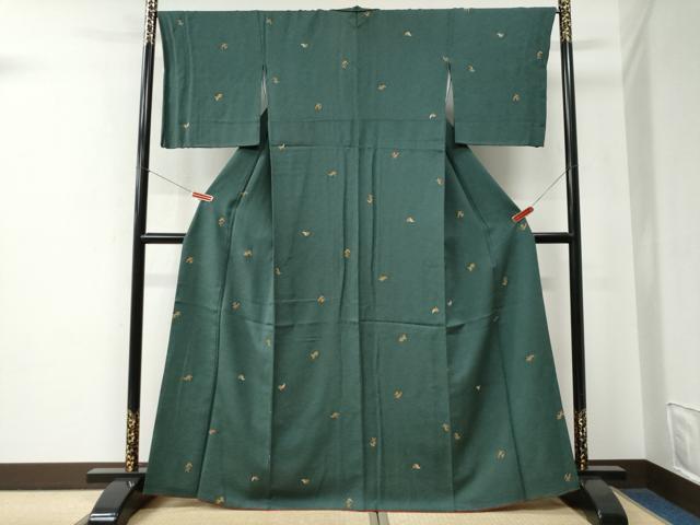 平和屋着物●上質な小紋　南天文　金彩　正絹　逸品　CABE2703yc 平和屋着物○上質な小紋 南天文 金彩 正絹 逸品 CABE2703ycの通販 by