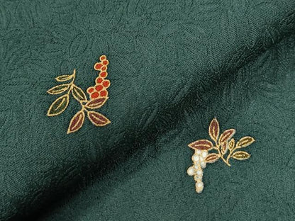 平和屋着物●上質な小紋　南天文　金彩　正絹　逸品　CABE2703yc