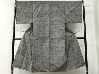平和屋着物●男性　紬　霞文　正絹　逸品　未使用　CABE2704yc