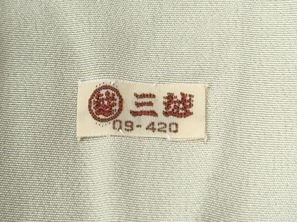 平和屋着物●訪問着　絞り　刺繍　短冊草花文　三越扱い　正絹　逸品　CABE2706yc