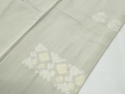 平和屋着物●訪問着　絞り　刺繍　短冊草花文　三越扱い　正絹　逸品　CABE2706yc