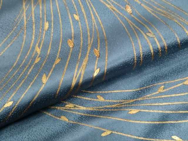 平和屋着物●訪問着　駒刺繍　舞葉文　金彩　三越扱い　正絹　逸品　CABE2707yc 平和屋着物○訪問着 駒刺繍 舞葉文 金彩 三越扱い 正絹 逸品