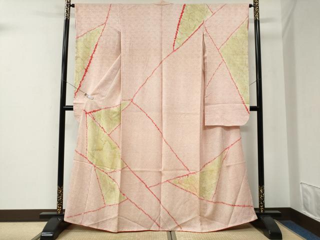 平和屋着物●豪華振袖　総絞り　切嵌吉祥文　松坂屋扱い　正絹　逸品　CABE2710yc