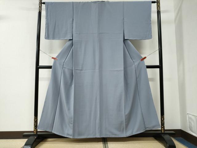 平和屋着物●上質な色無地　藤鼠色　正絹　逸品　未使用　CABE2712yc