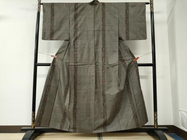 平和屋着物●本場大島紬　7マルキ　毬間道　正絹　逸品　CABE2719yc