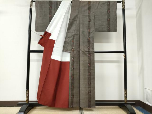 平和屋着物●本場大島紬　7マルキ　毬間道　正絹　逸品　CABE2719yc