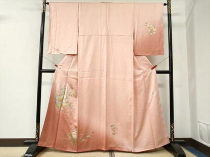 平和屋着物●金彩友禅　卓越技能者・名工・和田光正　訪問着　花車文　暈し染め　金銀彩　正絹　逸品　未使用　CABE2738yc