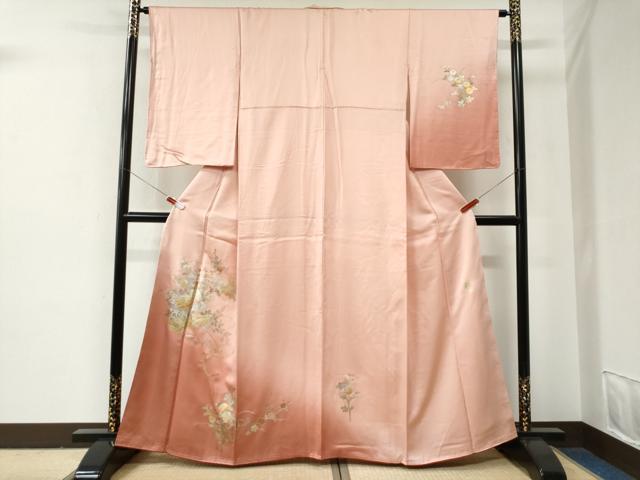 平和屋着物●金彩友禅　卓越技能者・名工・和田光正　訪問着　花車文　暈し染め　金銀彩　正絹　逸品　未使用　CABE2738yc