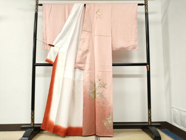 平和屋着物●金彩友禅　卓越技能者・名工・和田光正　訪問着　花車文　暈し染め　金銀彩　正絹　逸品　未使用　CABE2738yc