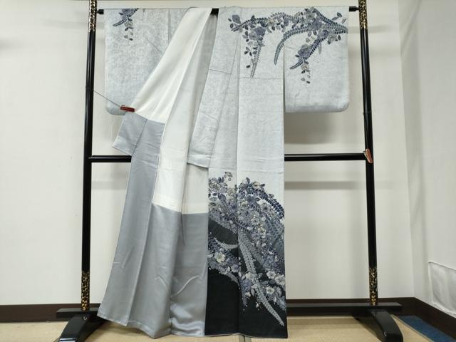 平和屋着物●訪問着　作家物　辻が花　暈し染め　金彩　正絹　逸品　CABE2750yc