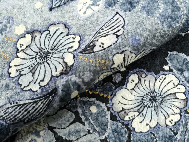 平和屋着物●訪問着　作家物　辻が花　暈し染め　金彩　正絹　逸品　CABE2750yc