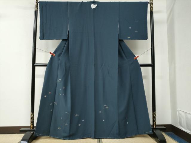 平和屋着物●訪問着　総刺繍　吹き寄せ松竹梅　金糸　正絹　逸品　未使用　CABE2754yc